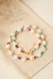 Heliophilia Silver Collar de Metal Multicolor con Diseño de Cuentas
